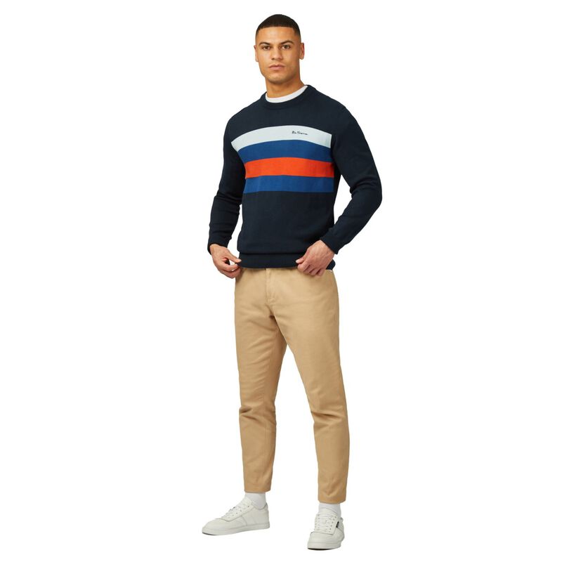 Ben Sherman Chest Stripe Crew image number 3